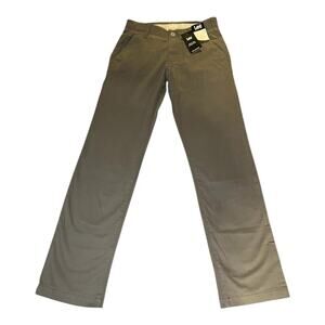 NWT Lee Men Active Stretch Motion Flex Waistband Slim Straight Pants Gray 30x32